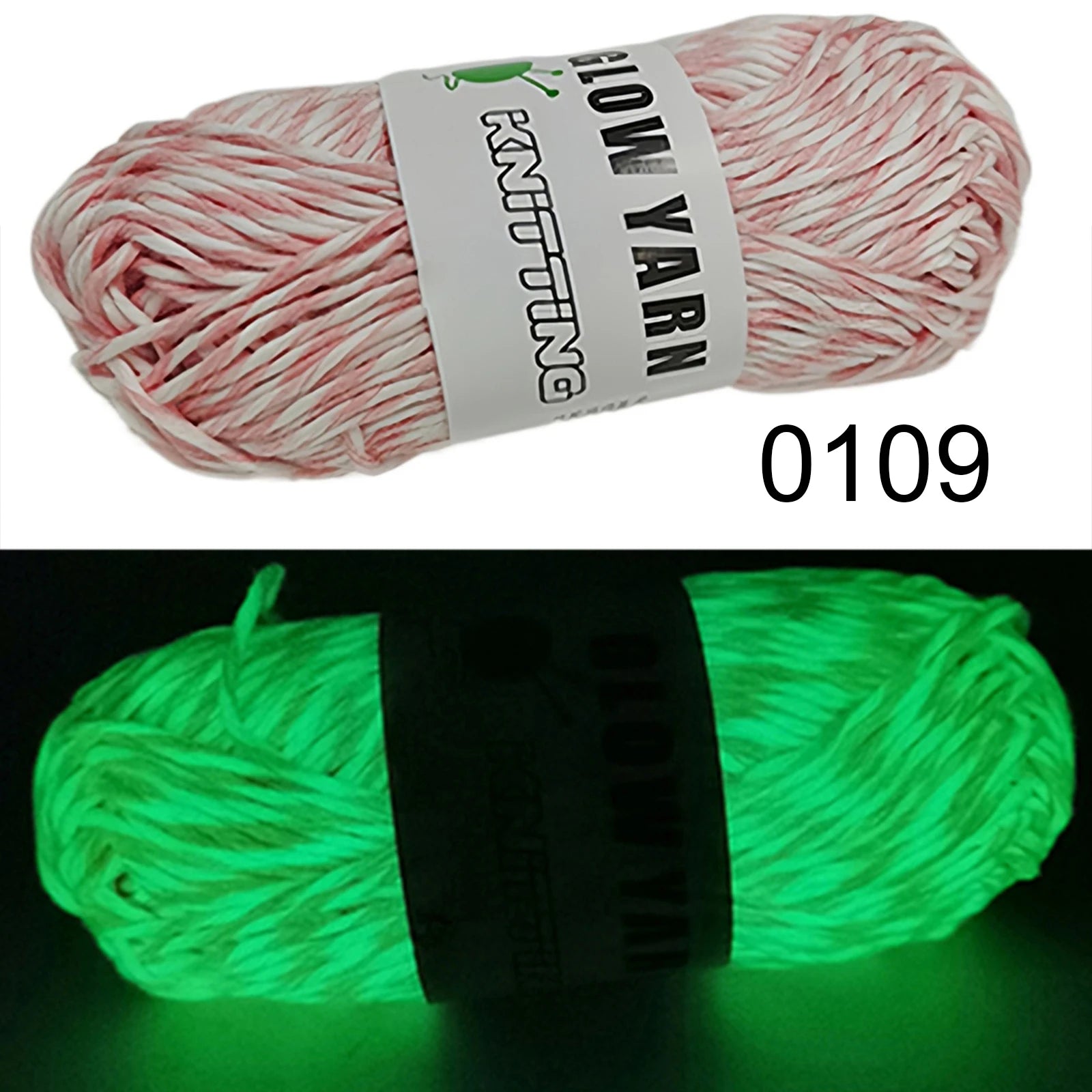 Filato luminoso in poliestere da 2 mm – Ideale per maglioni e cappelli che brillano al buio