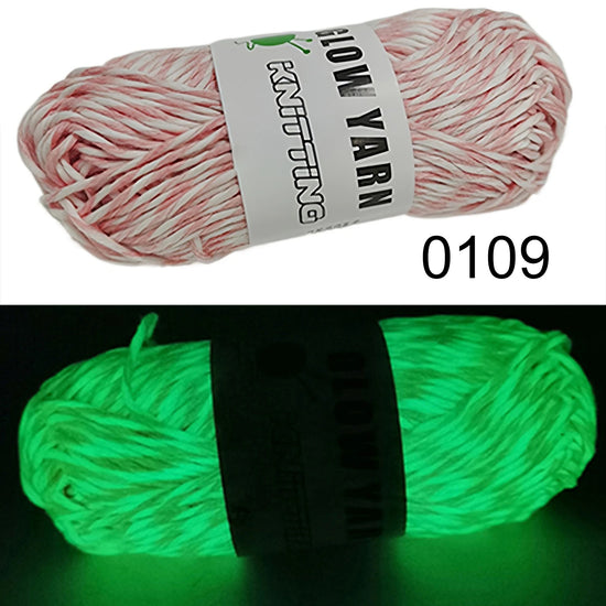 Filato luminoso in poliestere da 2 mm – Ideale per maglioni e cappelli che brillano al buio