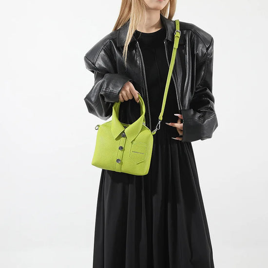 Borsa compatta quadrata in PU – shoulder / crossbody bag con zip, design elegante e di qualità per donna 2025