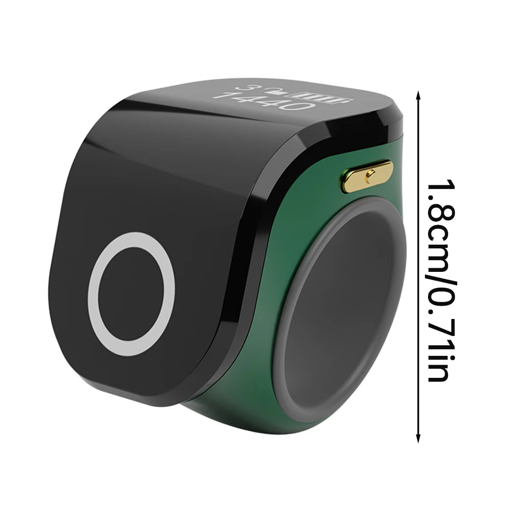 Contatore Digitale da Dito con Schermo OLED Impermeabile – Clicker Elettronico per Uncinetto e Maglia