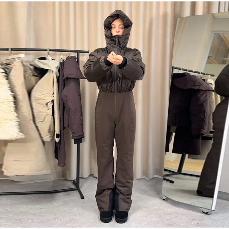 Tuta invernale donna con zip o giacca, diverse versioni