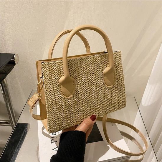 Borsa Tracolla Donna in Paglia Intrecciata – Stile Casual