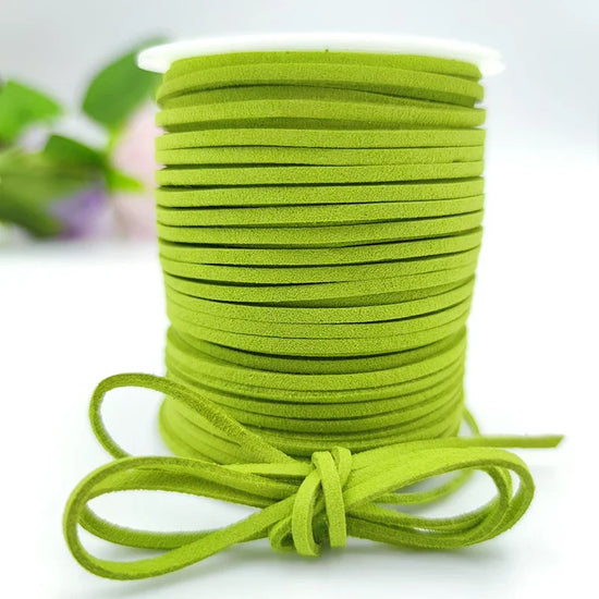 Cordoncino intrecciato in velluto coreano 45 m – Cordone in finta pelle decorazioni fai-da-te,