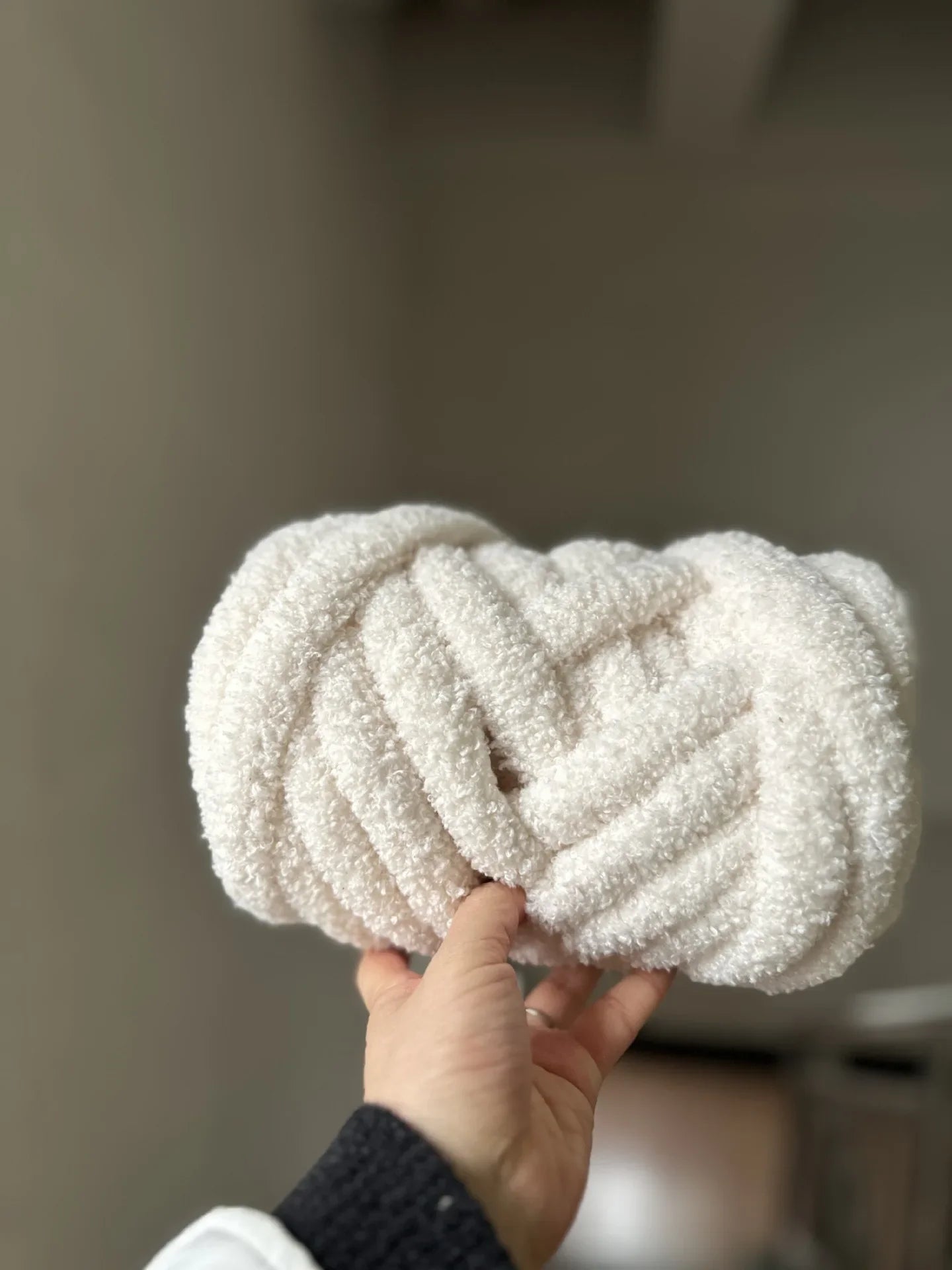 Filato teddy fleece 1 kg – lana grosso spessore per borse, maglie, uncinetto