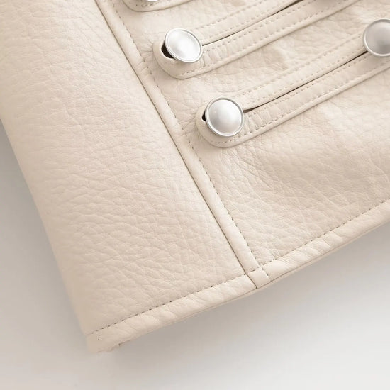 Giacca Cropped Donna con Bottoni e Fit Slim - immagine 22