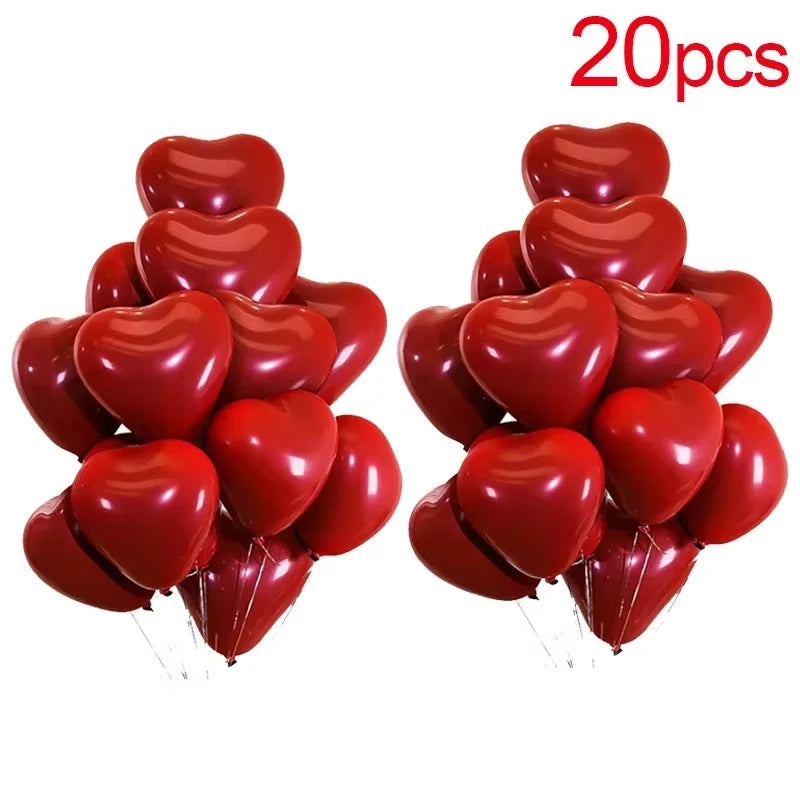 Palloncini Cuore Rosso 50/10 pezzi – Decorazioni Romantiche per San Valentino