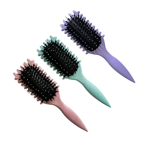 Spazzola Styling Ricci e Mossi con Impugnatura Ergonomica – Riduce Strappo e Definisce i Ricci