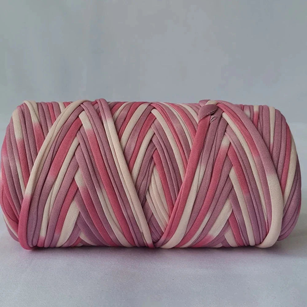 Fettuccia Intrecciata Multicolore 300 g – Filato Elasticizzato per DIY, Borse, Tappeti e Progetti Handmade