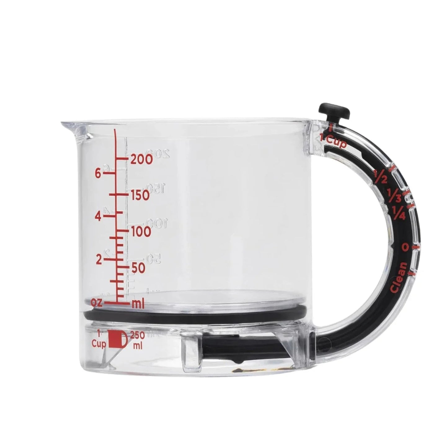 4-IN-1 Measuring Cup Adjustable MultiFunctional Measuring Cup With Scraper-Style Seal Base Kitchen Cube Cups Tools For Cooking