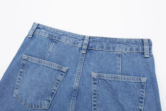 Completo Denim Donna – Set Top e Shorts Elegante Estate
