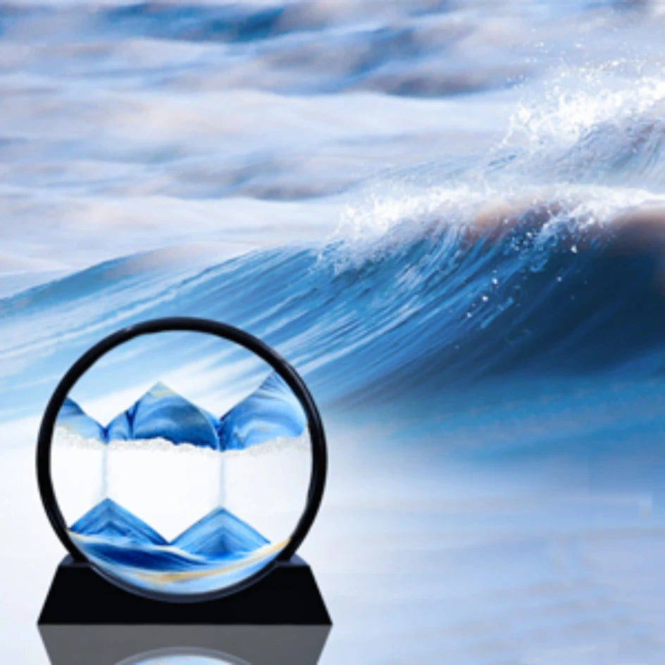 Quadro di Arte Sabbiosa 3D in Vetro – Sand Art Movimento per Casa e Ufficio