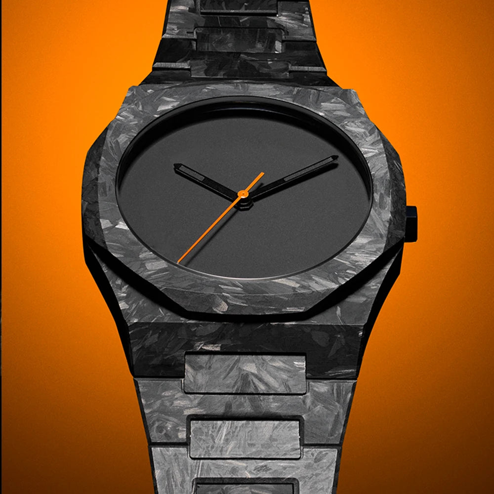 Orologio da Uomo Elegante con Quadrante Nero e Numeri Arabi – Design Classico e Moderno