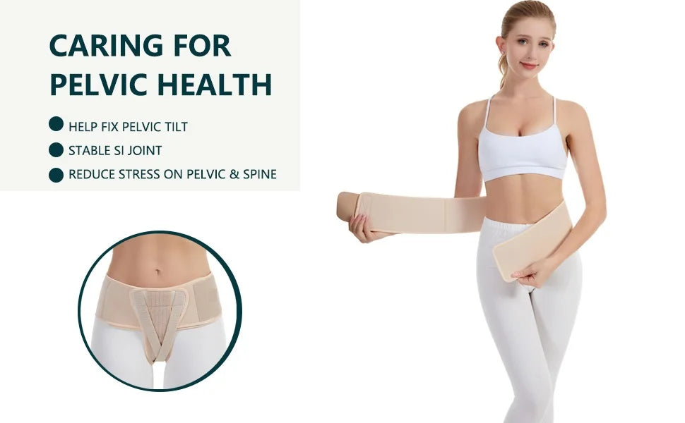 Cintura Pelvica Supporto Donna – Fascia Gravidanza e Prolasso Regolabile Antidolore