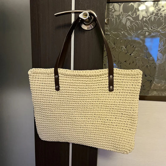 Set di manici in pelle PU fatti a mano per borse – 2 pezzi, 27,8 cm