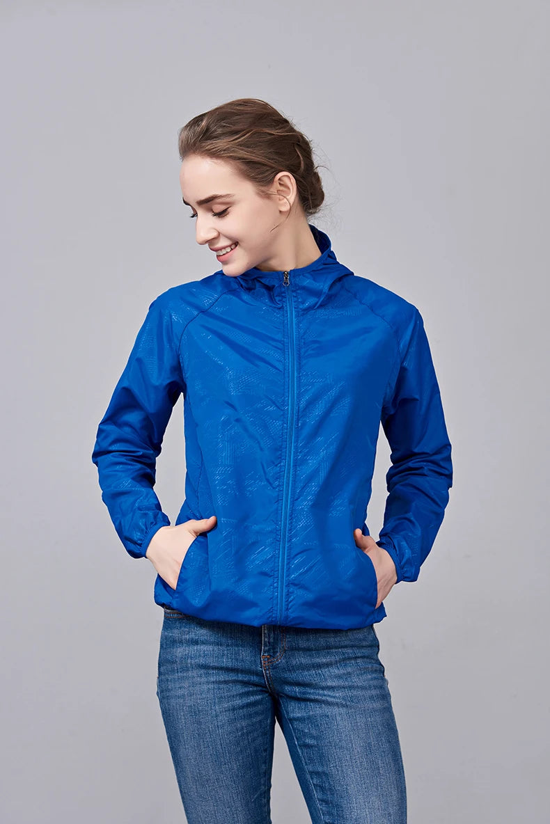 Giacca trekking unisex impermeabile e quick-dry – antivento, anti-UV e pieghevole per escursioni