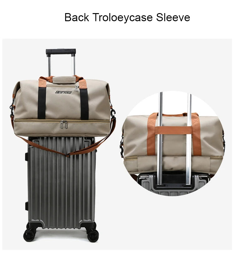 Borsa weekender / palestra donna 2025 – duffle impermeabile, compatta e versatile con tracolla e formato carry-on