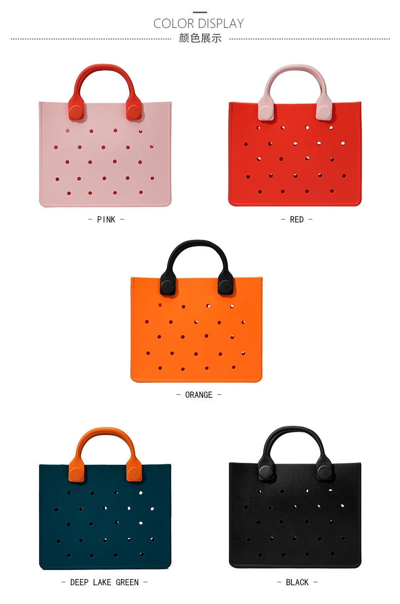 Borsa Bogg Personalizzabile con Fori per Spille - 27 Colori