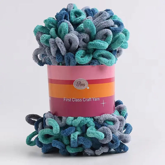 Filato ciniglia “donut braided ear” 100 g – Yarn in velluto intrecciato per maglieria, coperte, accessori fai-da-te