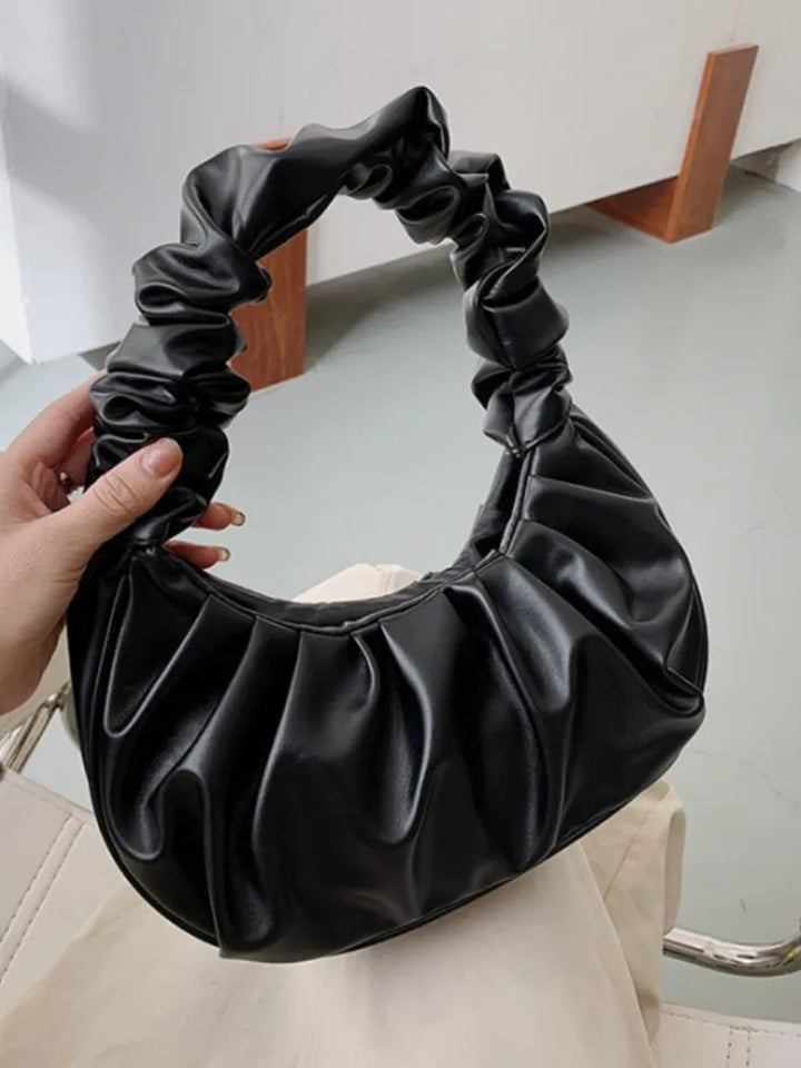 Borse a mano plissettate alla moda per donna,  borse a nuvola per il tempo libero, borse a tracolla