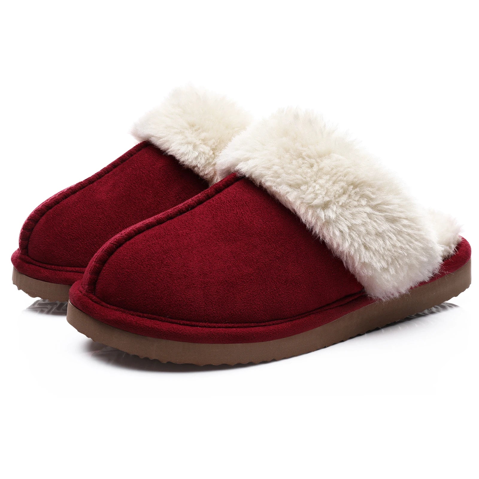 Ciabatte donna in pelliccia eco e suede – antiscivolo, indoor/outdoor, moda casa 2025