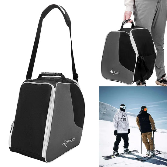 Borsa per scarponi da sci & snowboard impermeabile – porta-boot leggera da viaggio, casco, guanti con scomparto wet/dry
