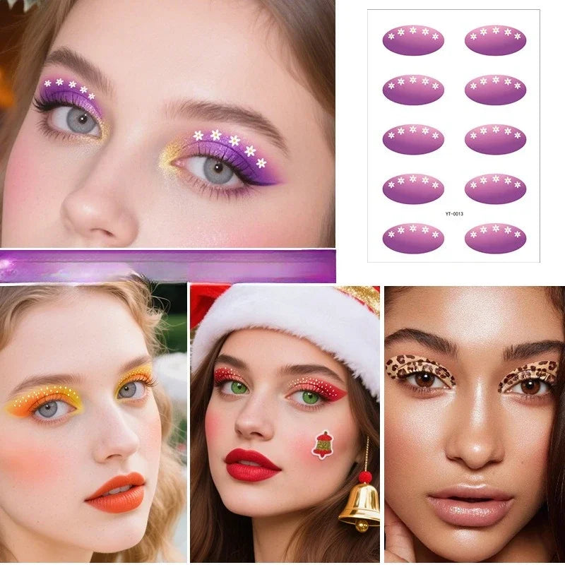 Adesivi Ombretto Occhi Waterproof – Stickers Trucco Party