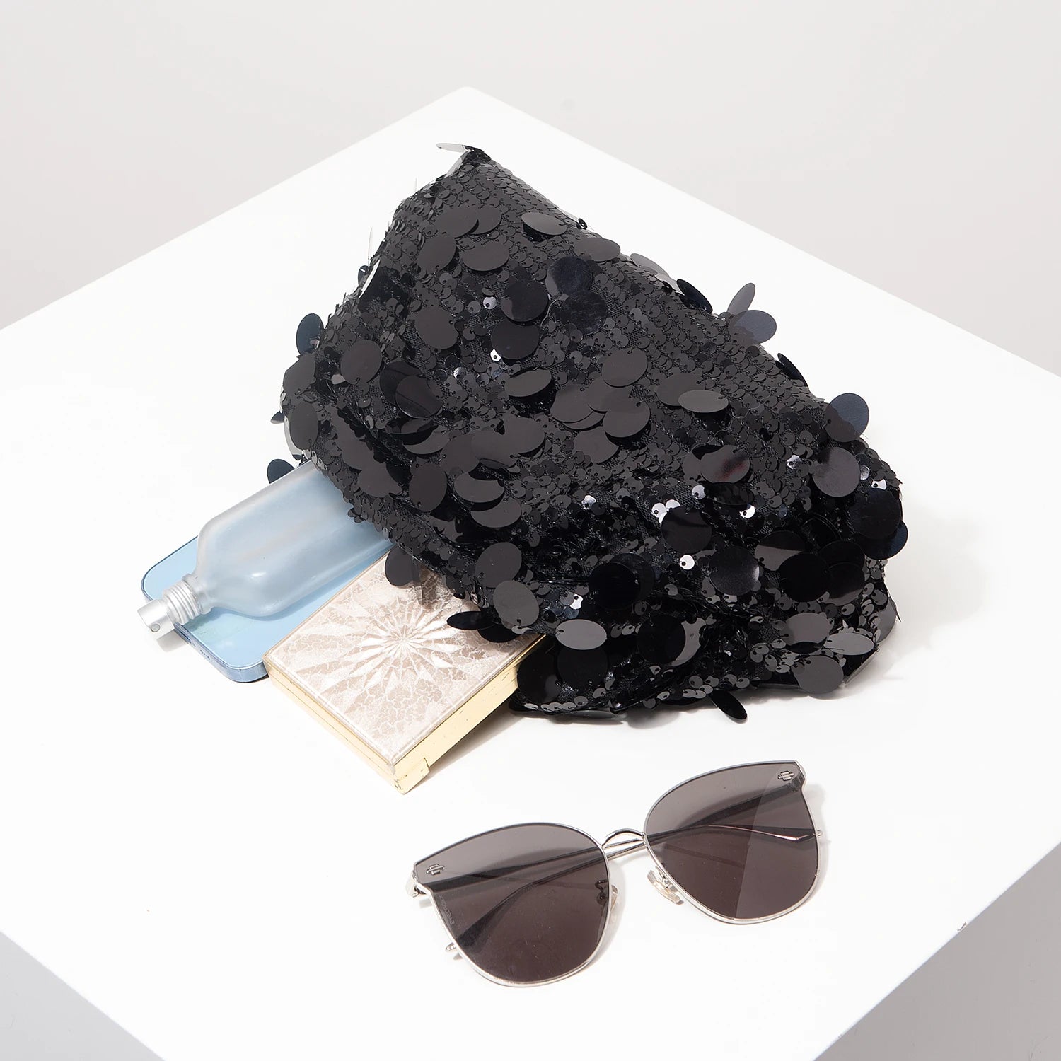 Clutch donna con paillettes brillanti – borsa elegante per matrimonio, festa, prom & cerimonie