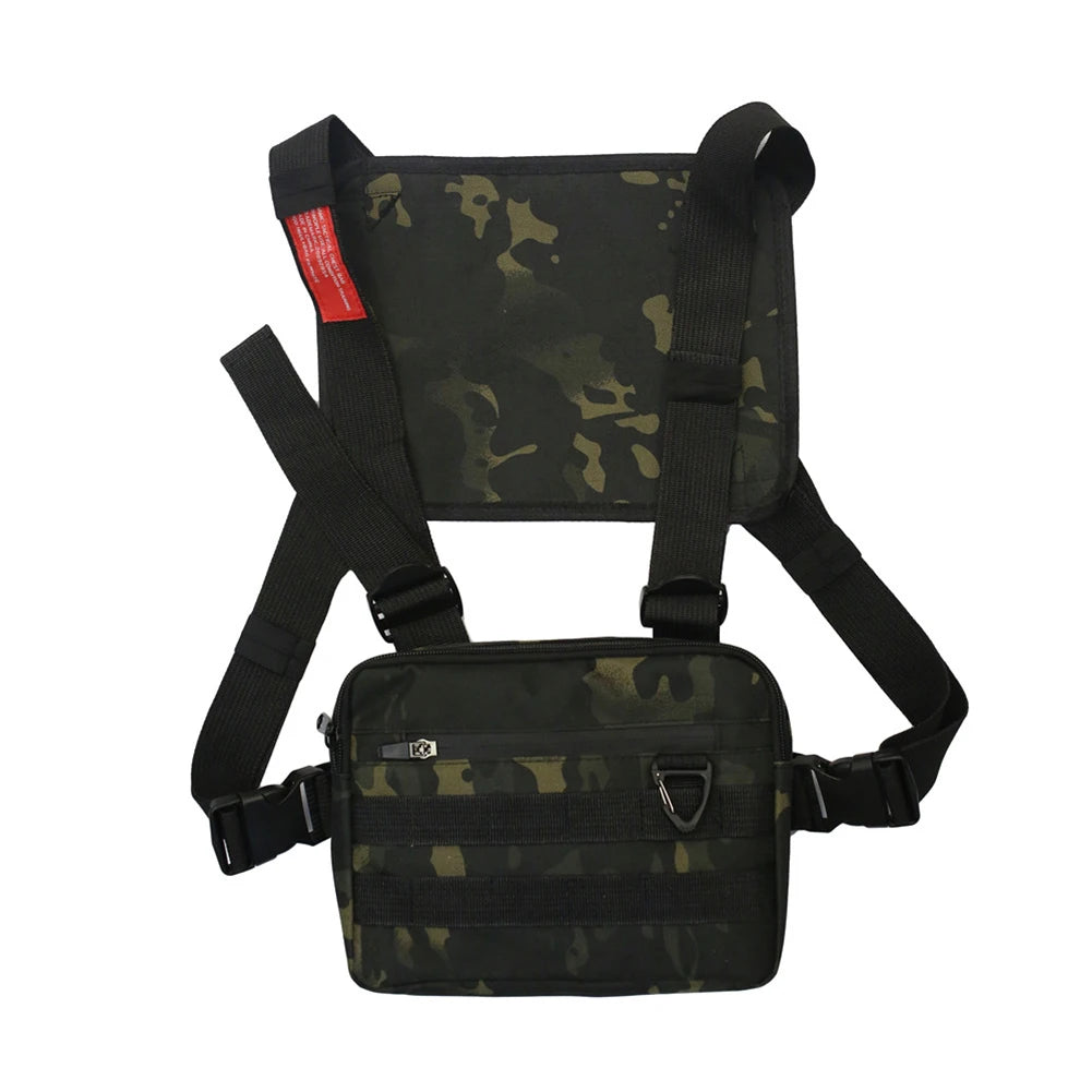 Chest bag unisex in Oxford – marsupio a pettorina streetwear, zip e design versatile
