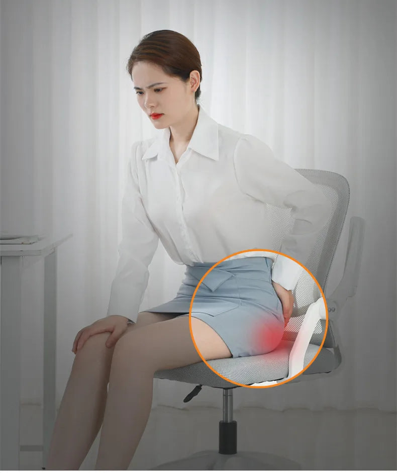 Cuscino Ortopedico Sedia Memory Foam – Supporto Antidolore Schiena e Coccige