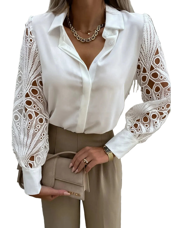 outfit donna casual chic con blusa in chiffon elegante