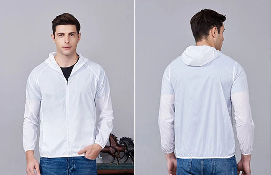 Giacca trekking unisex impermeabile e quick-dry – antivento, anti-UV e pieghevole per escursioni