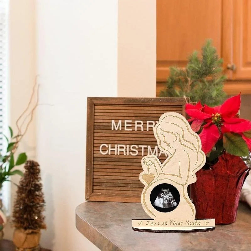 Baby Ultrasound Photo Frame Baby Sonogram Frame Christmas Thanksgiving New Year Valentine's Day Gift to Expectant Mother Wife