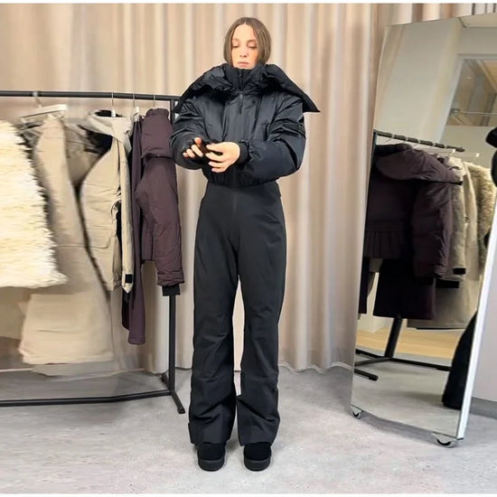 Tuta invernale donna con zip o giacca, diverse versioni