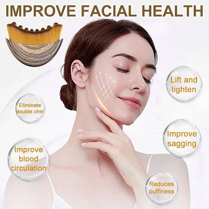 Spazzola Drenaggio Linfatico Viso – Massaggiatore Manuale per Skincare