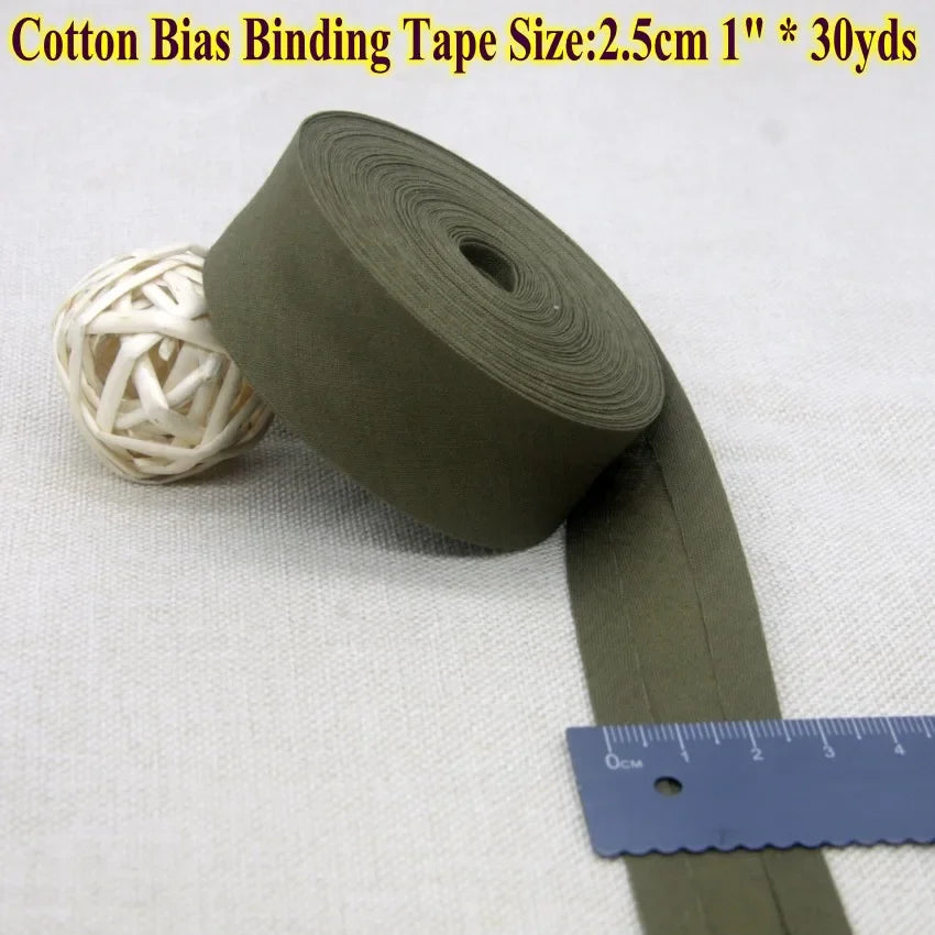 Nastro bias binding cotone 25 mm · rotolo 30 metri – rifiniture, bordi e accessori cucito fai-da-te