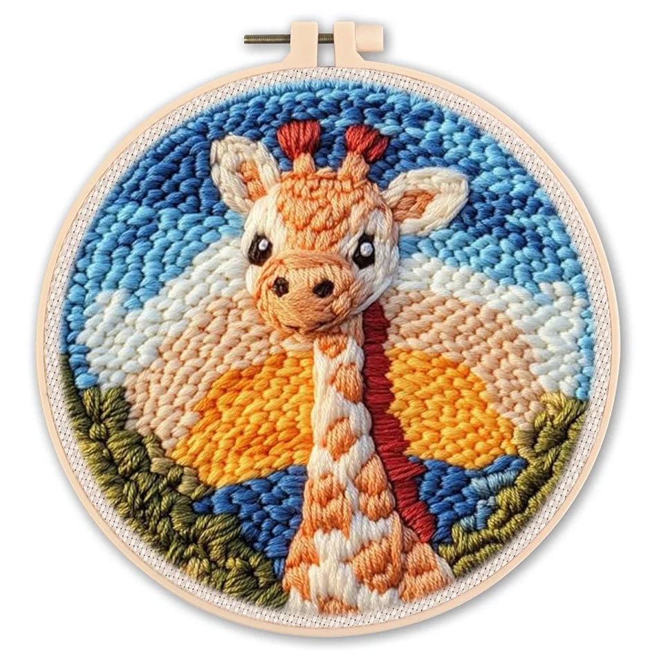 Kit Punch Needle Animali – Ricamo DIY per Principianti