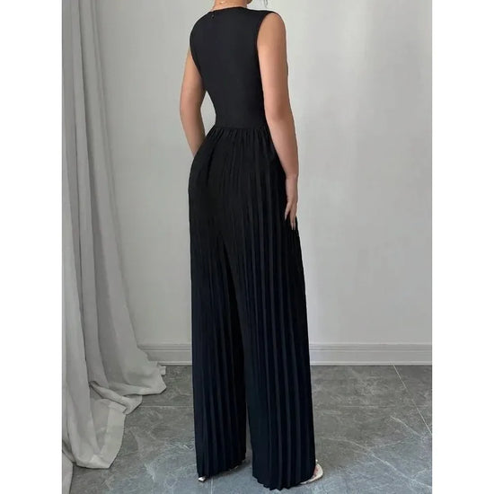 tuta donna scollo a V per ufficio e party chic