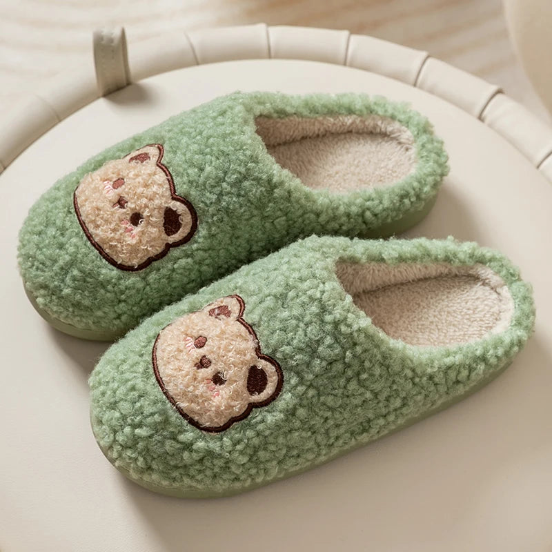Pantofole Peluche Orso per Uomo e Donna – Ciabatte Morbide e Calde per Casa