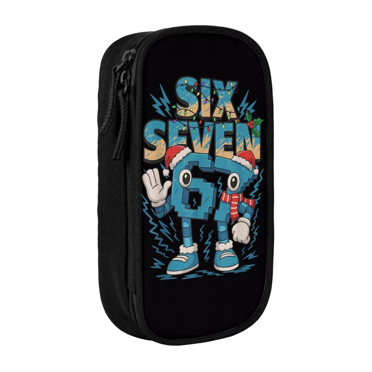 Meme 6 7 Six Seven Italian Steal A Brainrot 67 Pencil Case Canvas Pencil Box Child Vintage College School Pencil Cases Supplies