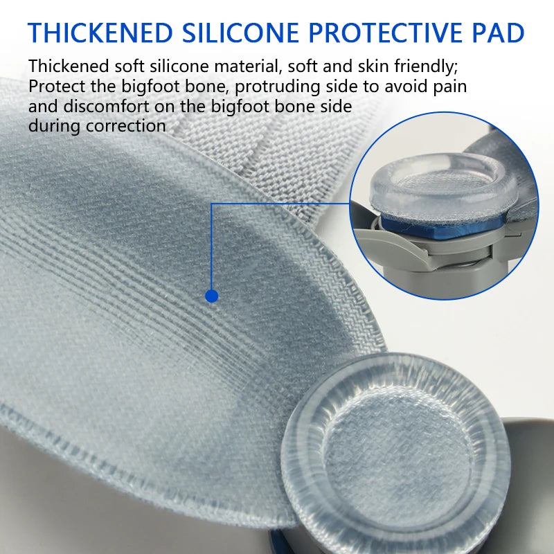 Correttore Alluce Valgo Regolabile con Supporto Ortopedico Antidolore