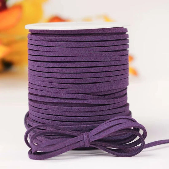 Cordoncino intrecciato in velluto coreano 45 m – Cordone in finta pelle decorazioni fai-da-te,