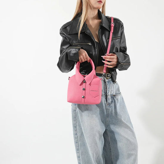 Borsa compatta quadrata in PU – shoulder / crossbody bag con zip, design elegante e di qualità per donna 2025