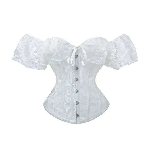 Corsetto Elegante Donna con Spalline a Sbuffo