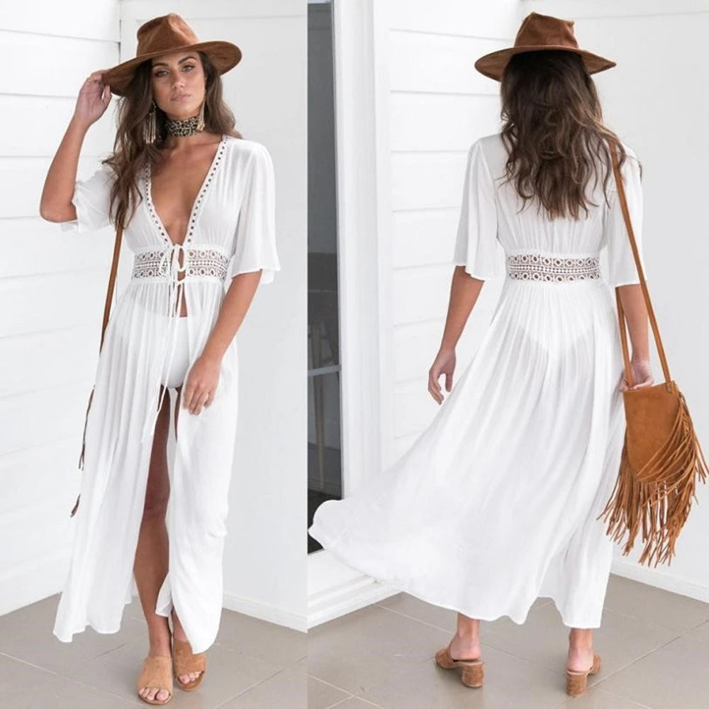 Copricostume Donna Leggero – Cardigan Mare Effetto Chiffon