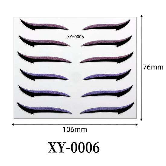 Adesivi Eyeliner Glitter Waterproof – Stickers Trucco Occhi Party