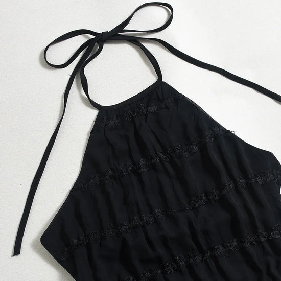 Abito Lungo Donna con Schiena Scoperta e Pieghe – Vestito Elegante Lotus Leaf 2026