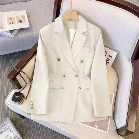 Tailleur donna loose fit 2025 ‒ giacca elegante effetto snellente stile western, manica lunga casual, abbigliamento