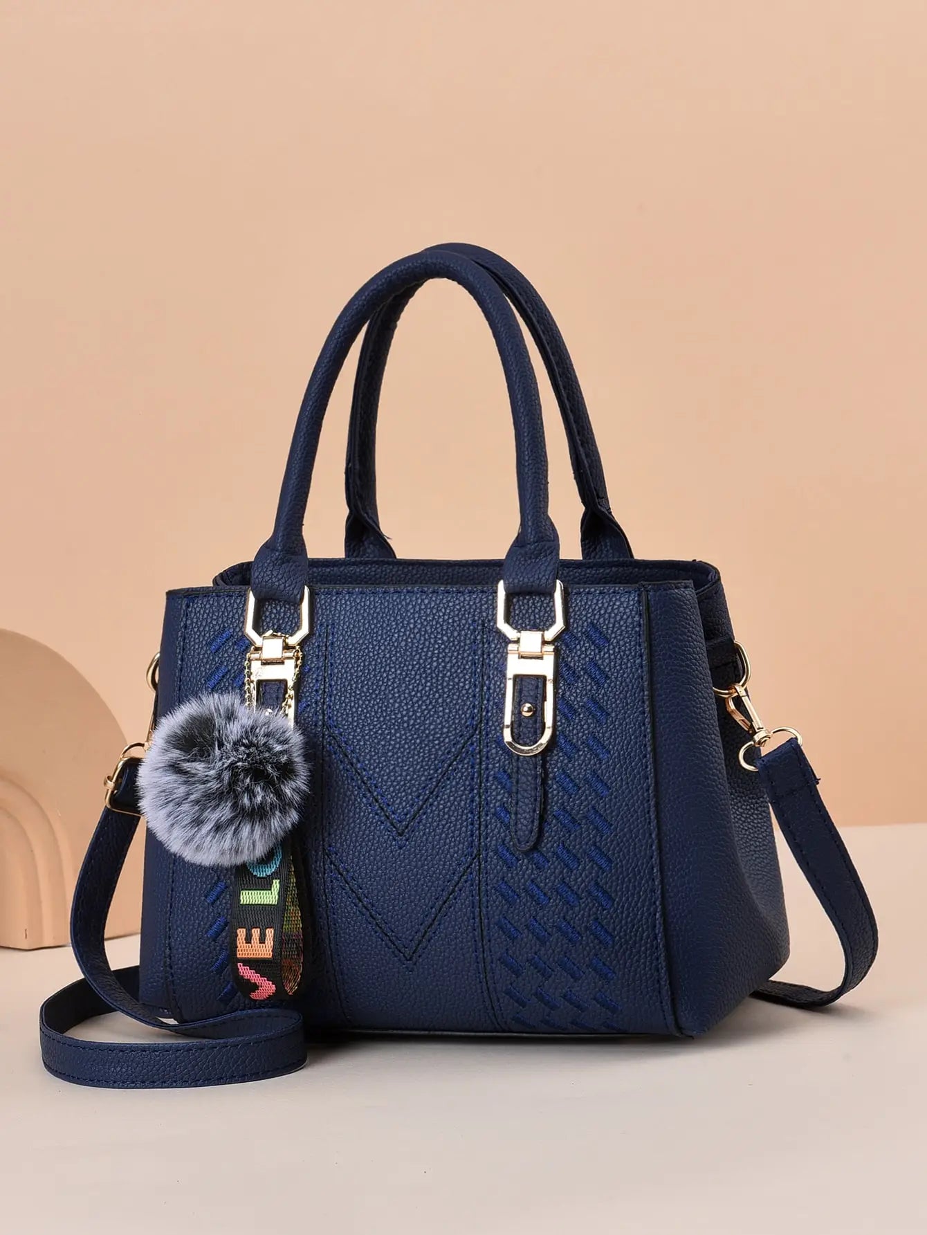 Borsa donna capiente ricamata 2025 – crossbody grande capacity con ricami floreali, borsa da spalla per uso quotidiano elegante