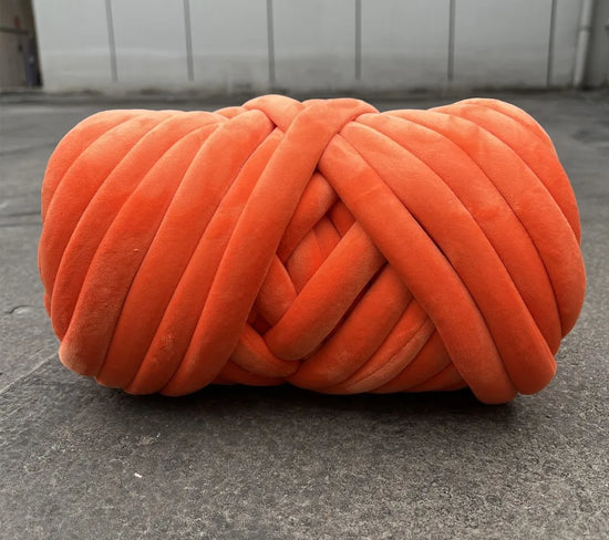 Filato marshmallow super chunky velluto 1 kg – “super velvet” grosso per coperte gigantissime, progetti fai-da-te morbidi