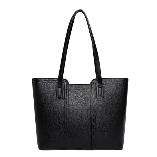 Borsa a tracolla donna con tasche e scomparti - Nero, codice 4